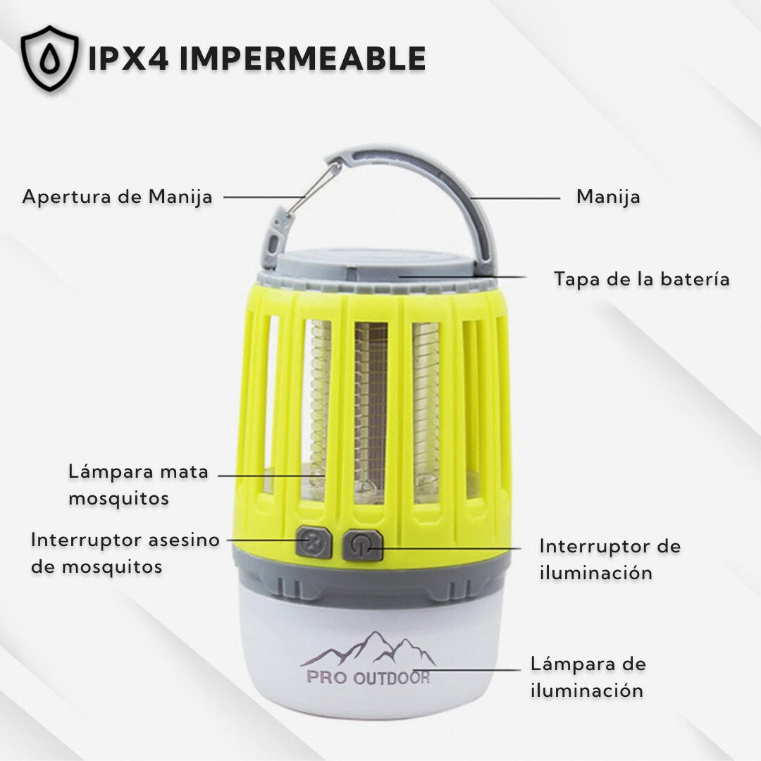 LÁMPARA LED ANTIMOSQUITOS CAMPING ( Y HOGAR)