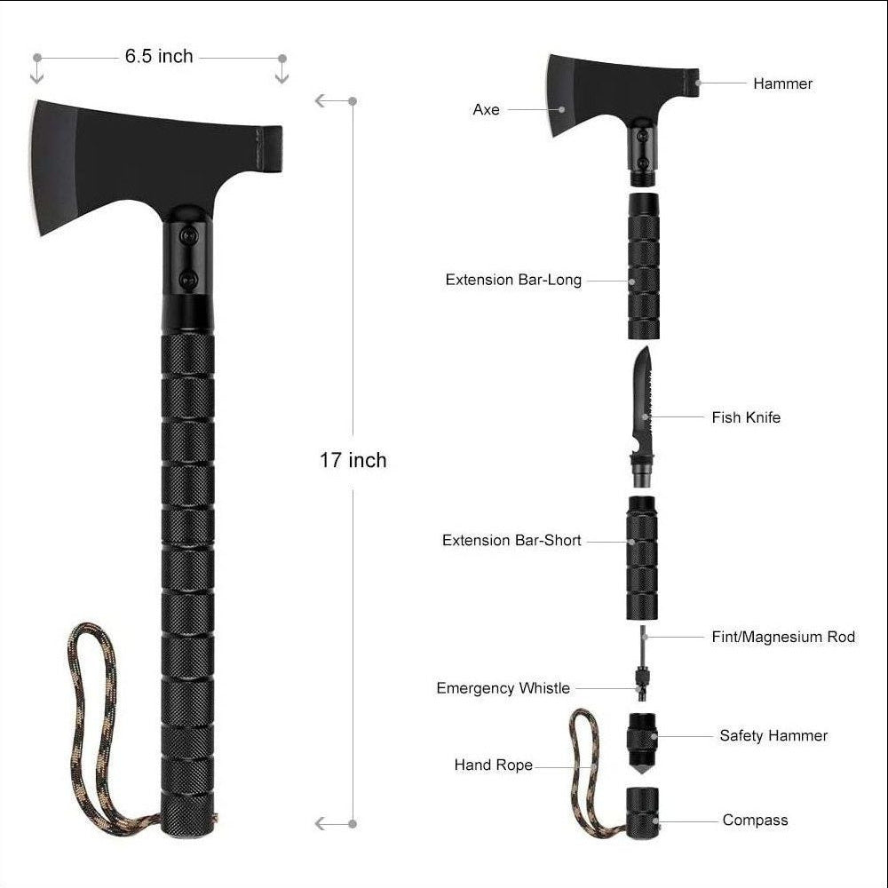 HACHA MULTIFUNCIONAL PARA CAMPING