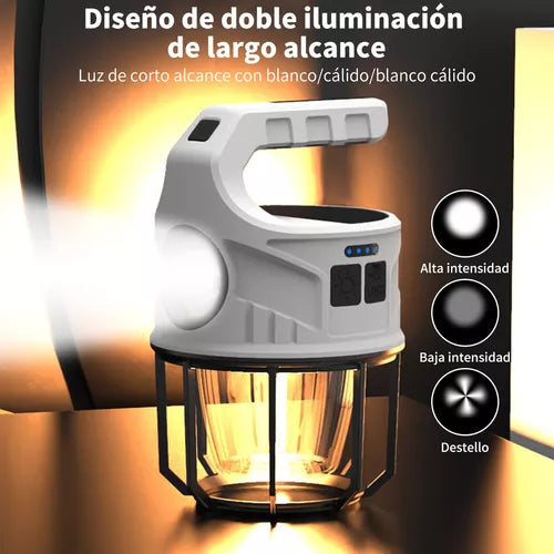 LÁMPARA SOLAR IMPERMEABLE MULTIFUNCIÓN