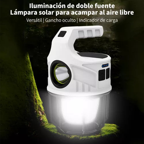 LÁMPARA SOLAR IMPERMEABLE MULTIFUNCIÓN