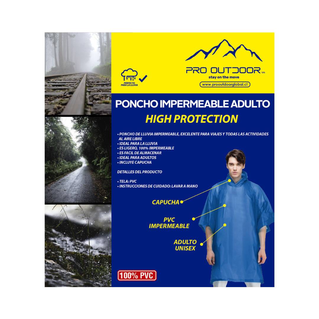 PONCHO LLUVIA PRO OUTDOOR